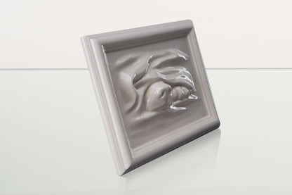 Dog Cremation Urn for Ashes - Off-white | Ceramic | Handmade Pet Urn - Pulvis Art Urns