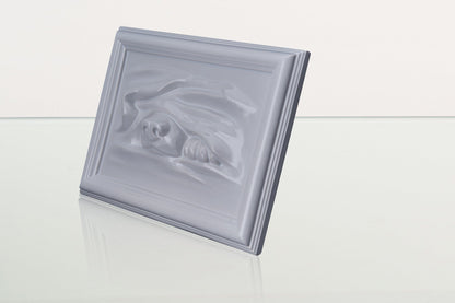 Dog Cremation Urn for Ashes - White | Ceramic | Handmade Pet Urn - Pulvis Art Urns