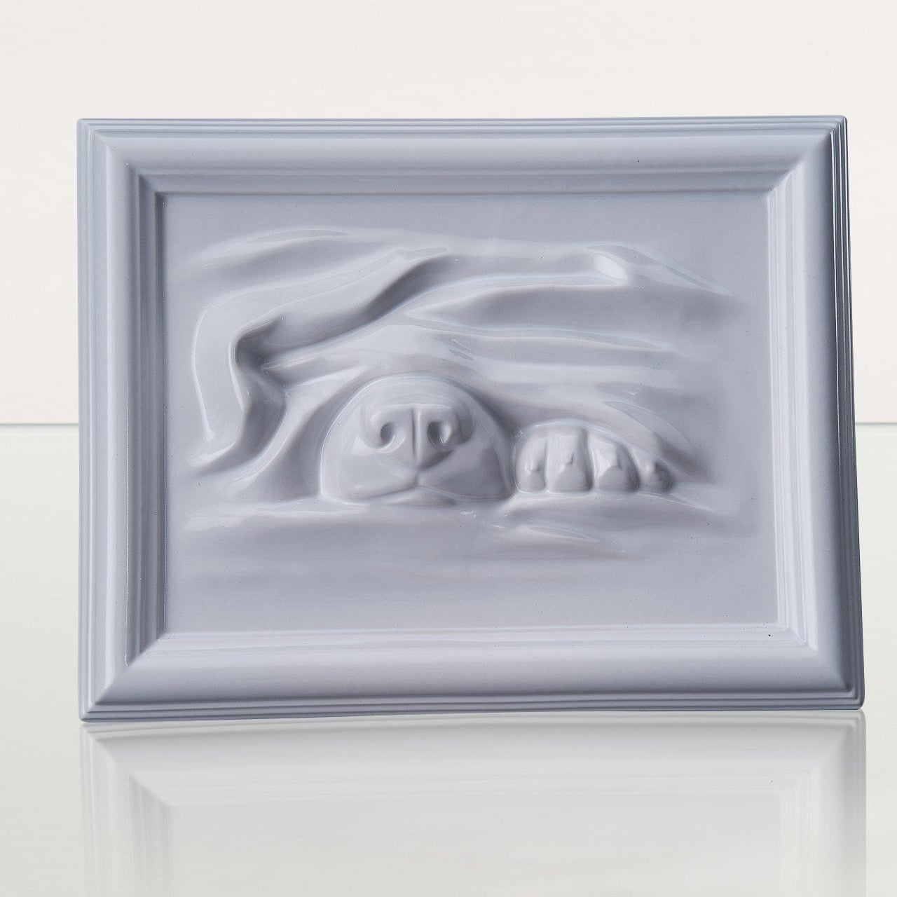 Dog Cremation Urn for Ashes - White | Ceramic | Handmade Pet Urn - Pulvis Art Urns