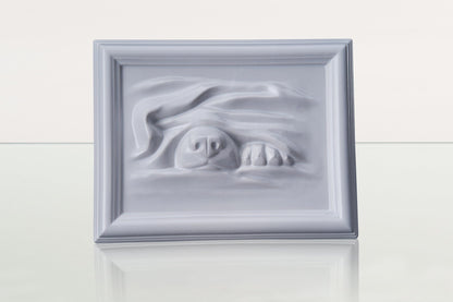 Dog Cremation Urn for Ashes - White | Ceramic | Handmade Pet Urn - Pulvis Art Urns