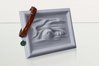 Dog Cremation Urn for Ashes - White | Ceramic | Handmade Pet Urn - Pulvis Art Urns