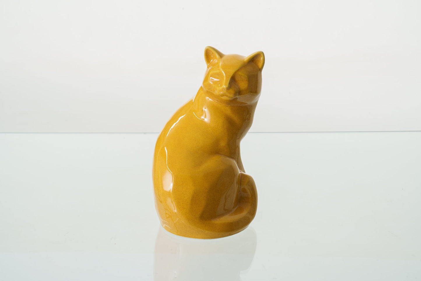 
                  
                    Pulvis Art Urns Pet Urn Felix Cat Urn for Ashes - Amber Yellow | Ceramic | Handmade Pet Urn
                  
                