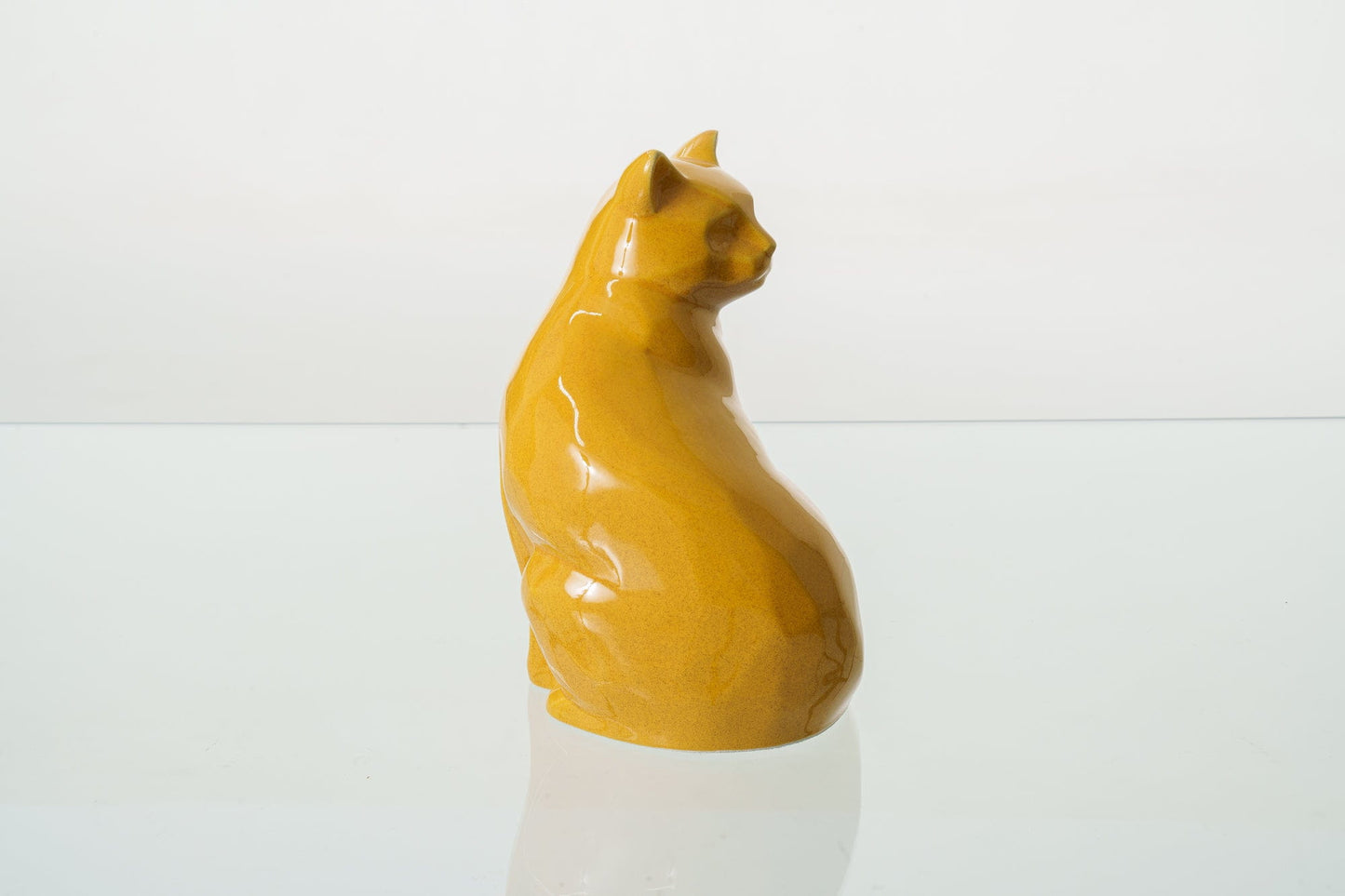 
                  
                    Pulvis Art Urns Pet Urn Felix Cat Urn for Ashes - Amber Yellow | Ceramic | Handmade Pet Urn
                  
                