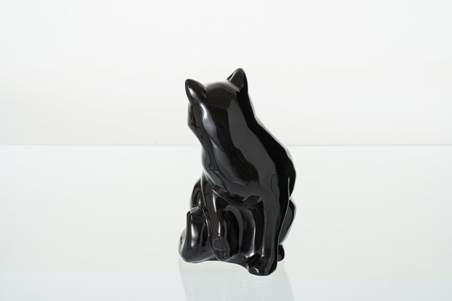 
                  
                    Pulvis Art Urns Pet Urn Felix Cat Urn for Ashes - Lamp Black | Ceramic | Handmade Pet Urn
                  
                