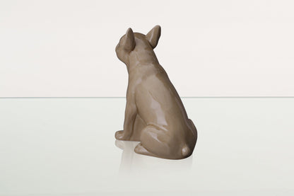 French Bulldog Pet Urn - Beige | Ceramic Dog Urn - Pulvis Art Urns