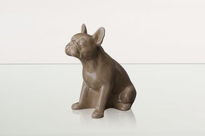 French Bulldog Pet Urn - Beige | Ceramic Dog Urn - Pulvis Art Urns