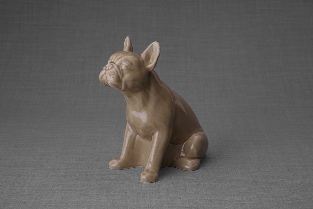 Pulvis Art Urns Pet Urn French Bulldog Pet Urn - Beige | Ceramic Urn