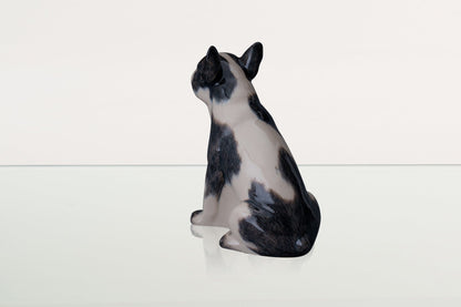 French Bulldog Pet Urn - Black and White Decorated Urn - Pulvis Art Urns