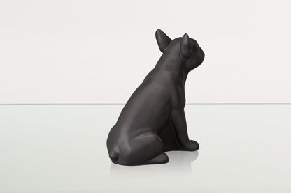 French Bulldog Pet Urn - Grey Matte | Ceramic Dog Urn - Pulvis Art Urns