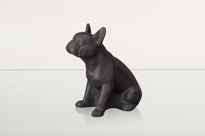 French Bulldog Pet Urn - Grey Matte | Ceramic Dog Urn - Pulvis Art Urns