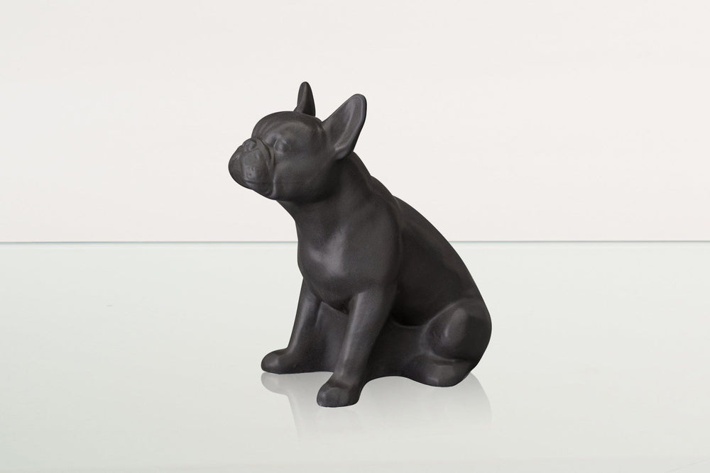 Pulvis Art Urns Pet Urn French Bulldog Pet Urn - Grey Matte | Ceramic Dog Urn