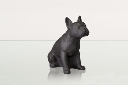 French Bulldog Pet Urn - Grey Matte | Ceramic Dog Urn - Pulvis Art Urns