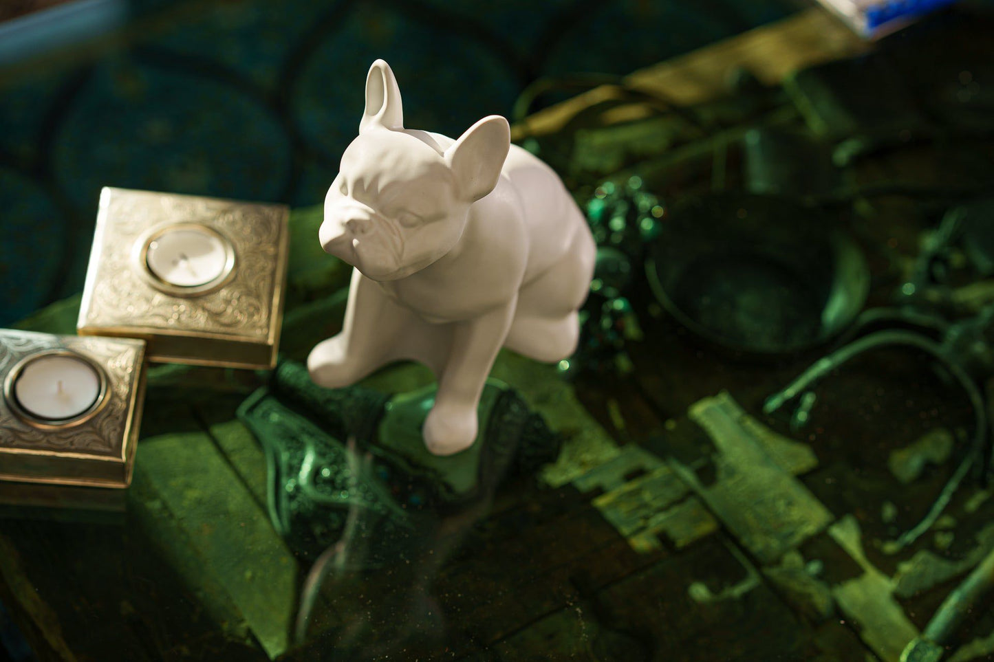 
                  
                    Pulvis Art Urns Pet Urn French Bulldog Pet Urn - Transparent | Ceramic Urn
                  
                