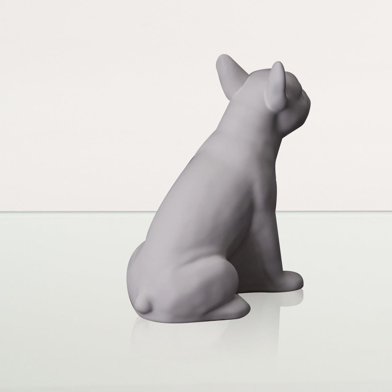 French Bulldog Pet Urn - White Matte | Ceramic Dog Urn - Pulvis Art Urns