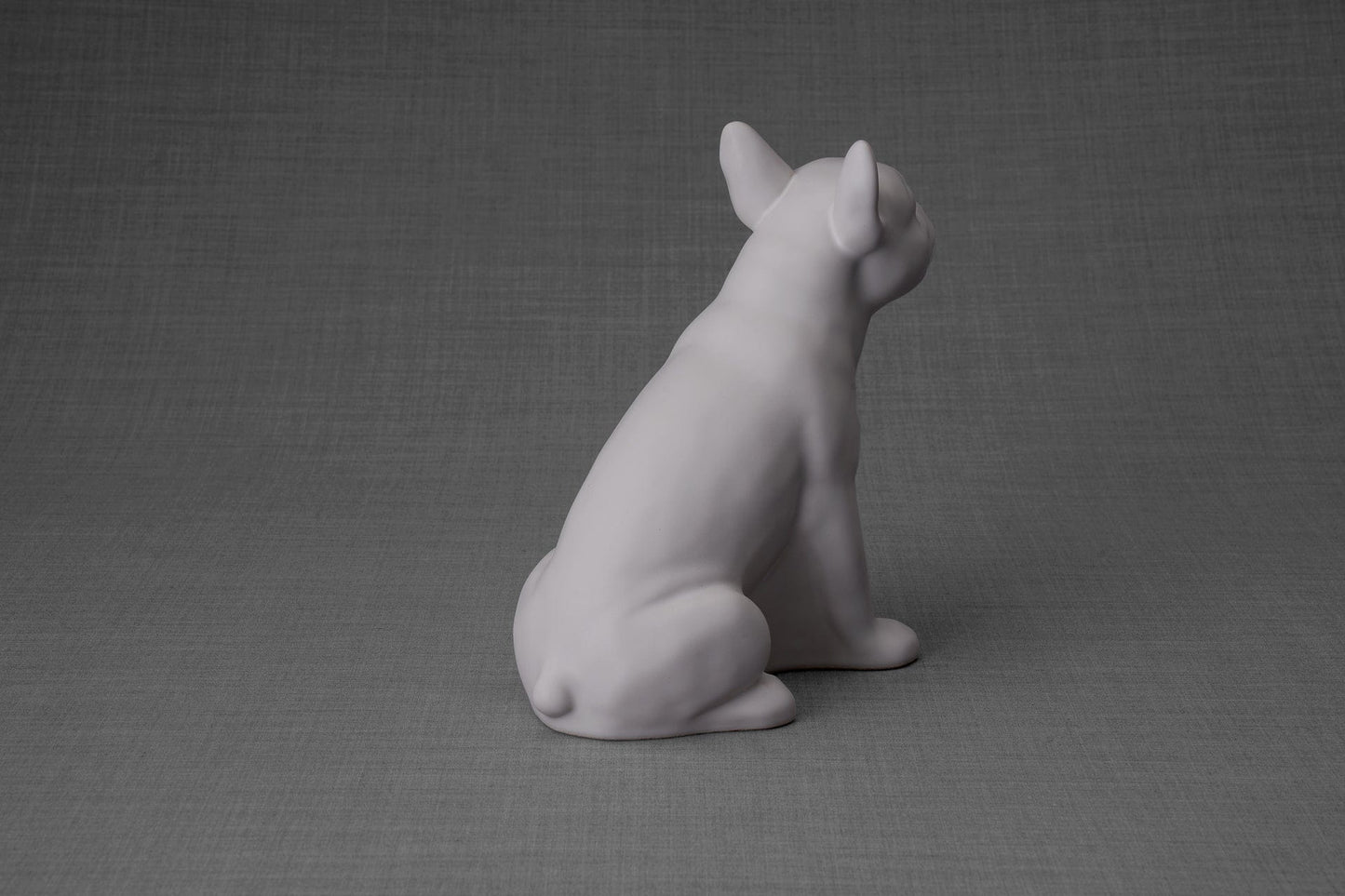 Pulvis Art Urns Pet Urn French Bulldog Pet Urn - White Matte | Ceramic Urn