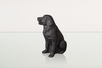 Golden Retriever Pet Urn - Grey Matte | Ceramic Dog Urn - Pulvis Art Urns