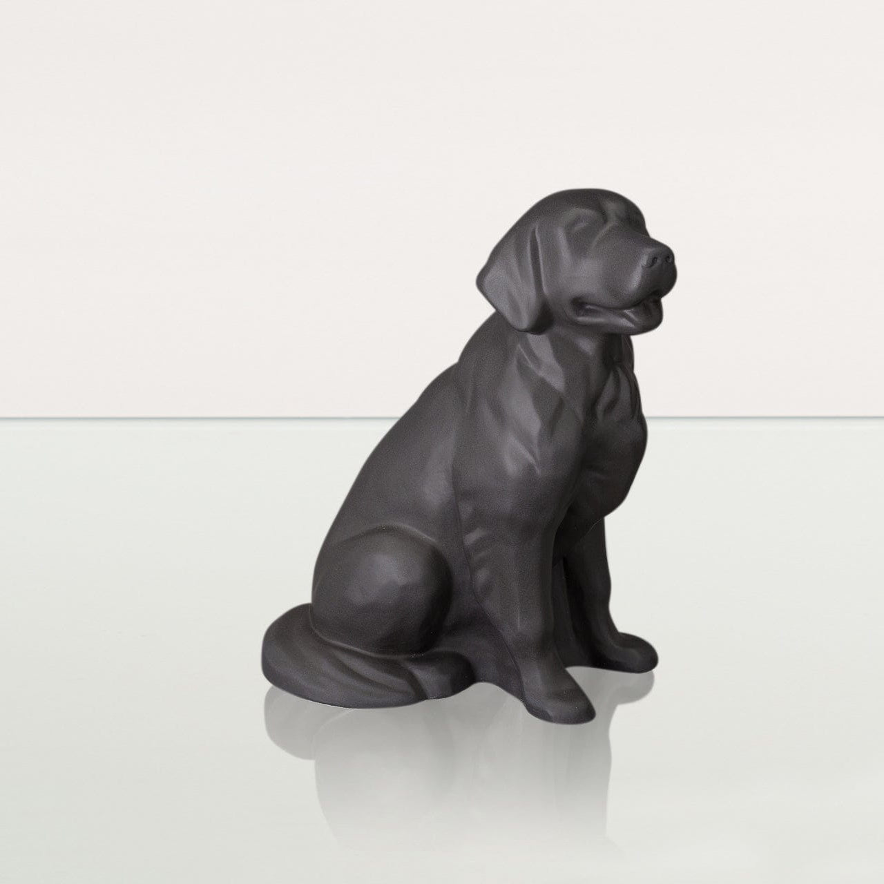 Golden Retriever Pet Urn - Grey Matte | Ceramic Dog Urn - Pulvis Art Urns