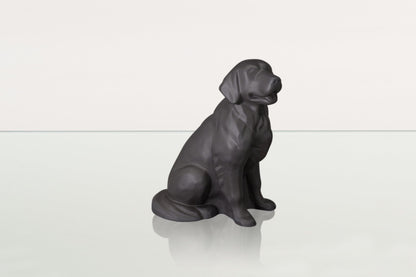 Golden Retriever Pet Urn - Grey Matte | Ceramic Dog Urn - Pulvis Art Urns