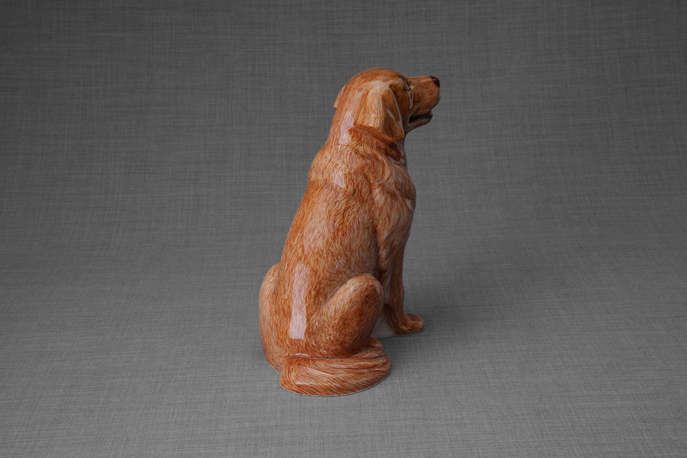 
                  
                    Pulvis Art Urns Pet Urn Golden Retriever Pet Urn - Hand Decorated | Ceramic Urn
                  
                