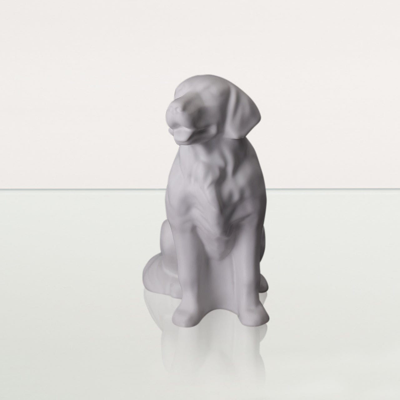 Golden Retriever Pet Urn - White Matte | Ceramic Dog Urn - Pulvis Art Urns