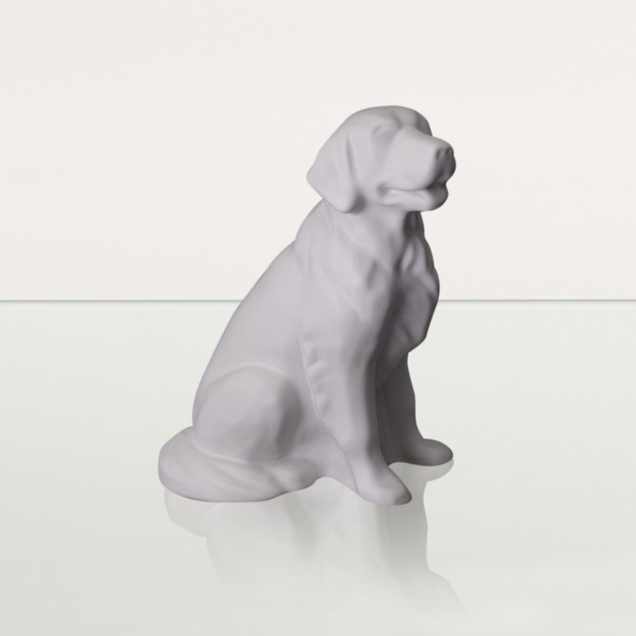 Golden Retriever Pet Urn - White Matte | Ceramic Dog Urn - Pulvis Art Urns