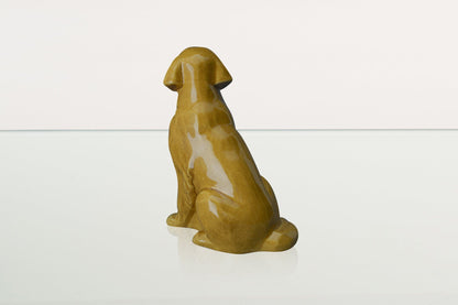 Golden Retriever Pet Urn - Yellow | Ceramic Dog Urn - Pulvis Art Urns