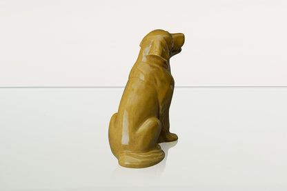 Golden Retriever Pet Urn - Yellow | Ceramic Dog Urn - Pulvis Art Urns