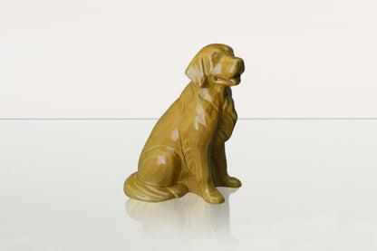 Golden Retriever Pet Urn - Yellow | Ceramic Dog Urn - Pulvis Art Urns