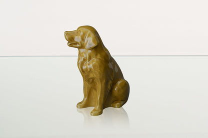 Golden Retriever Pet Urn - Yellow | Ceramic Dog Urn - Pulvis Art Urns
