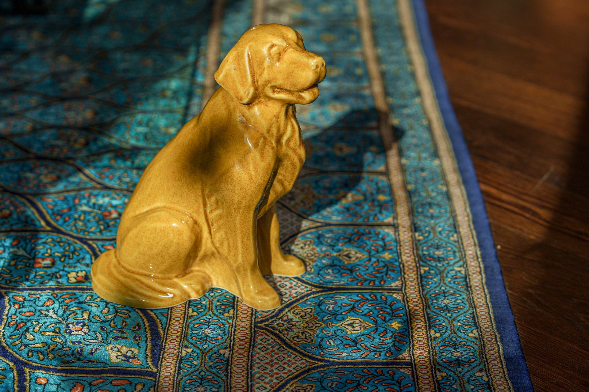 Golden Retriever Pet Urn - Yellow | Ceramic Dog Urn - Pulvis Art Urns