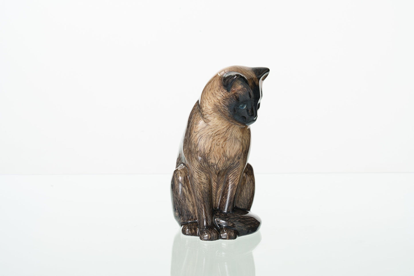 Pulvis Art Urns Pet Urn Hand Decorated Pet Urn Siamese Cat - Ceramic | Handmade Pet Urn