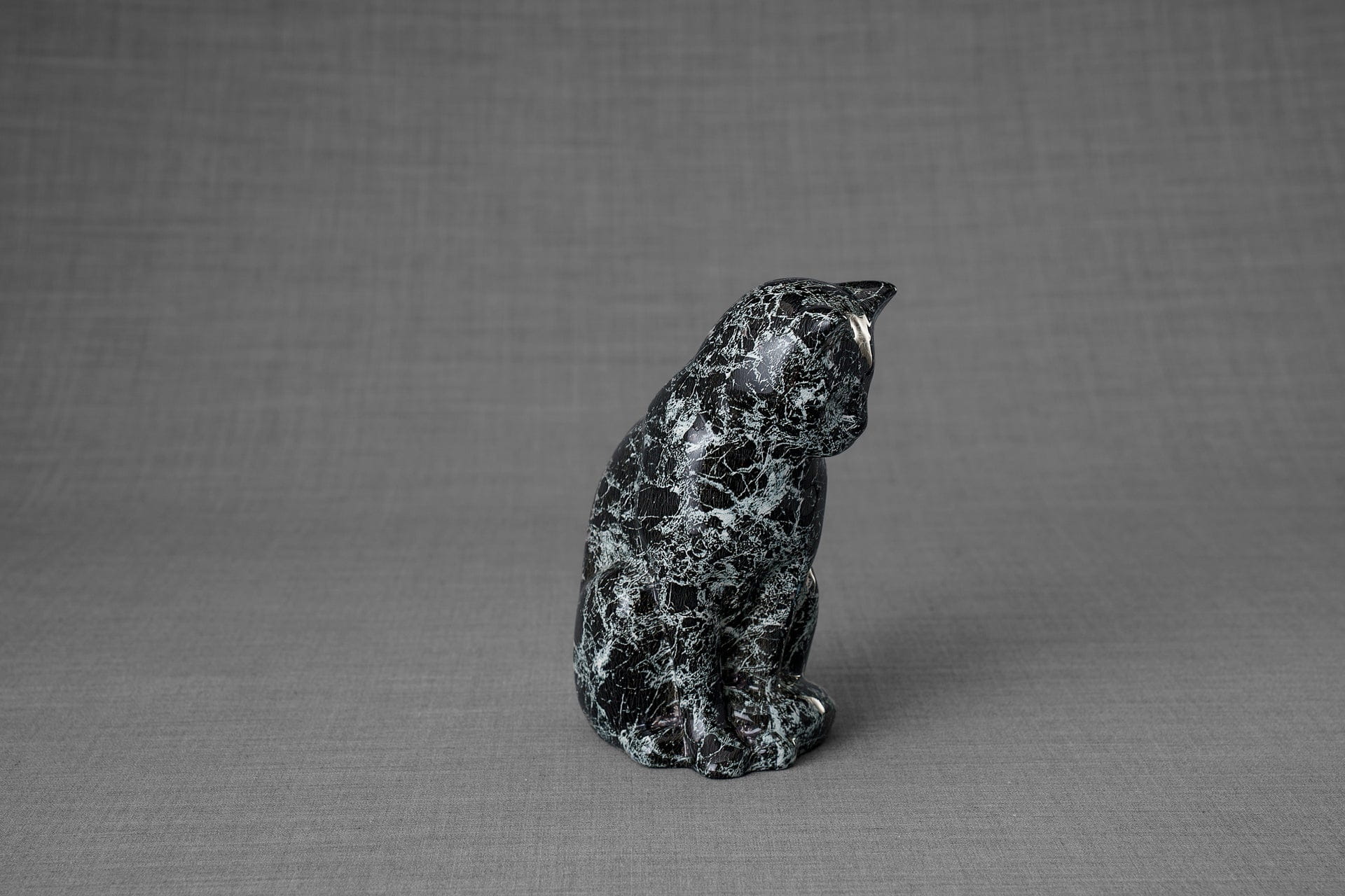 HydroGraphics Mini Pet Urn "Neko - Cosmos" - Ceramic | Hydro Dipping - Pulvis Art Urns