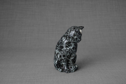 HydroGraphics Mini Pet Urn "Neko - Cosmos" - Ceramic | Hydro Dipping - Pulvis Art Urns