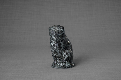 HydroGraphics Mini Pet Urn "Neko - Cosmos" - Ceramic | Hydro Dipping - Pulvis Art Urns