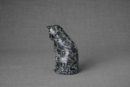 HydroGraphics Mini Pet Urn "Neko - Cosmos" - Ceramic | Hydro Dipping - Pulvis Art Urns