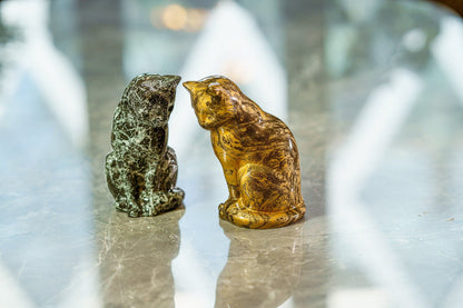 HydroGraphics Mini Pet Urn "Neko - Cosmos" - Ceramic | Hydro Dipping - Pulvis Art Urns