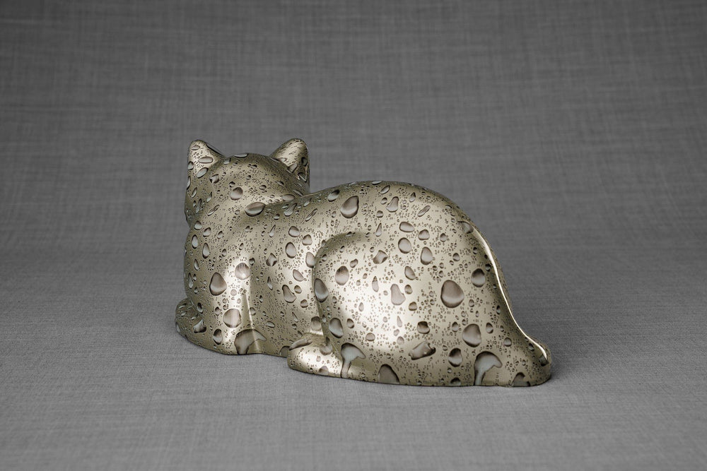 Pulvis Art Urns Pet Urn HydroGraphics Pet Urn For Cat - "Drops" - Ceramic | Hydro Dipping