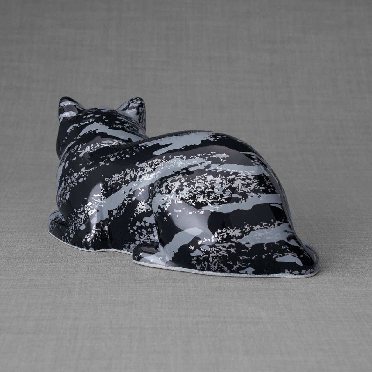 HydroGraphics Pet Urn For Cat | Mixed Blue | Ceramic - Pulvis Art Urns