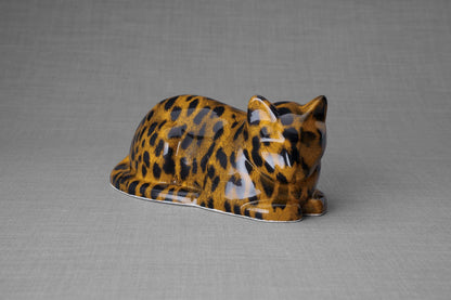 HydroGraphics Pet Urn For Cat | Spotted Light | Ceramic - Pulvis Art Urns