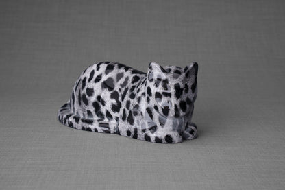 HydroGraphics Pet Urn For Cat | Spotted White | Ceramic - Pulvis Art Urns