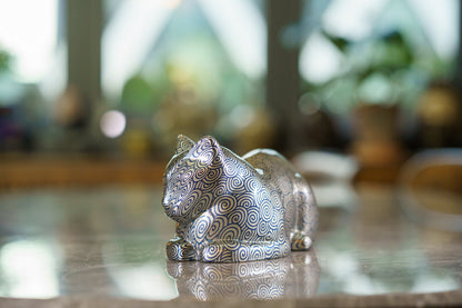 HydroGraphics Pet Urn For Cat - "Vortex" - Ceramic | Hydro Dipping - Pulvis Art Urns