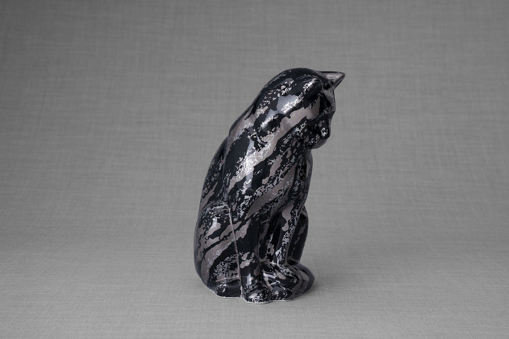 
                  
                    Pulvis Art Urns Pet Urn HydroGraphics Pet Urn "Neko" | Mixed Gray | Ceramic
                  
                