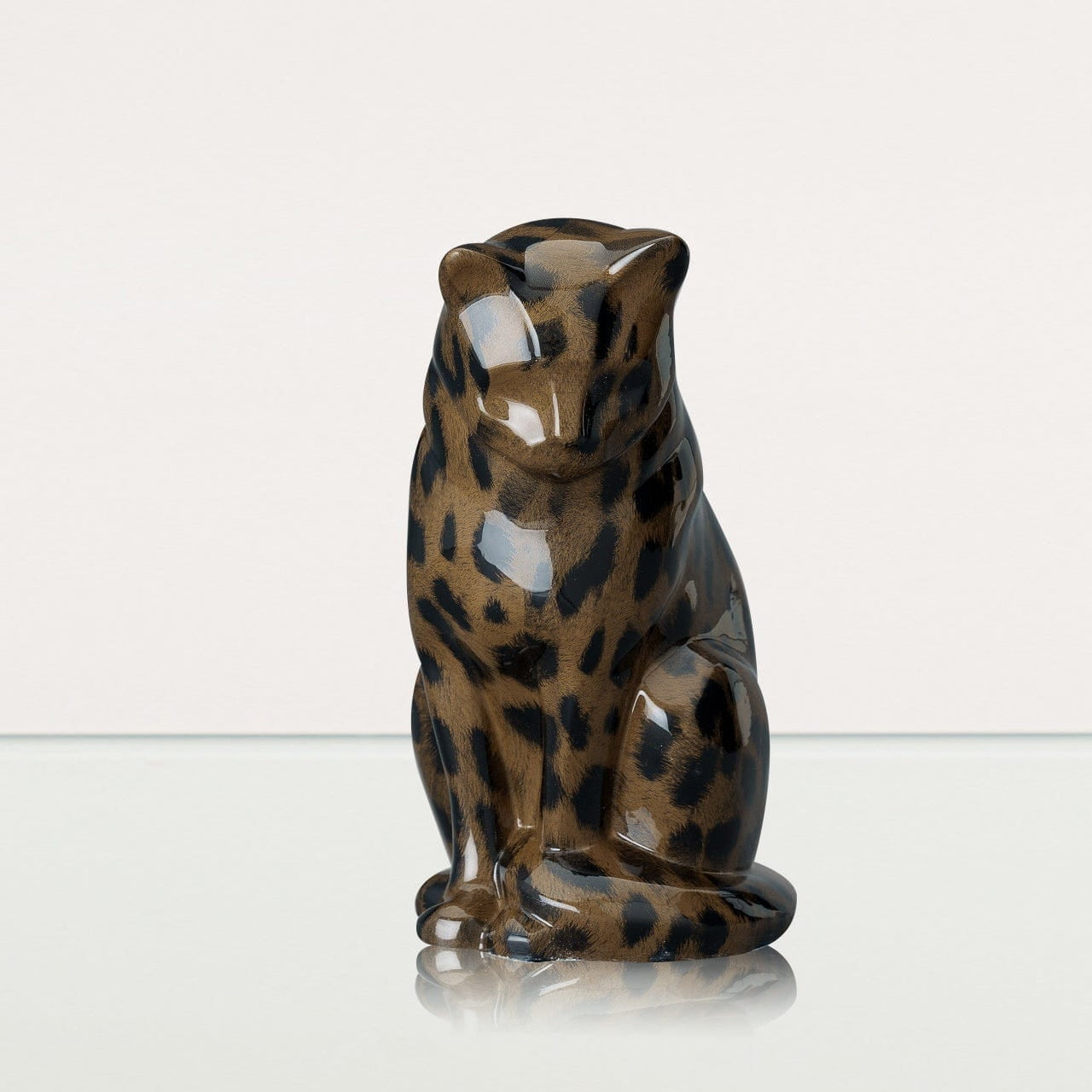 HydroGraphics Pet Urn "Neko" | Spotted Dark | Ceramic | Hydro Dipping - Pulvis Art Urns