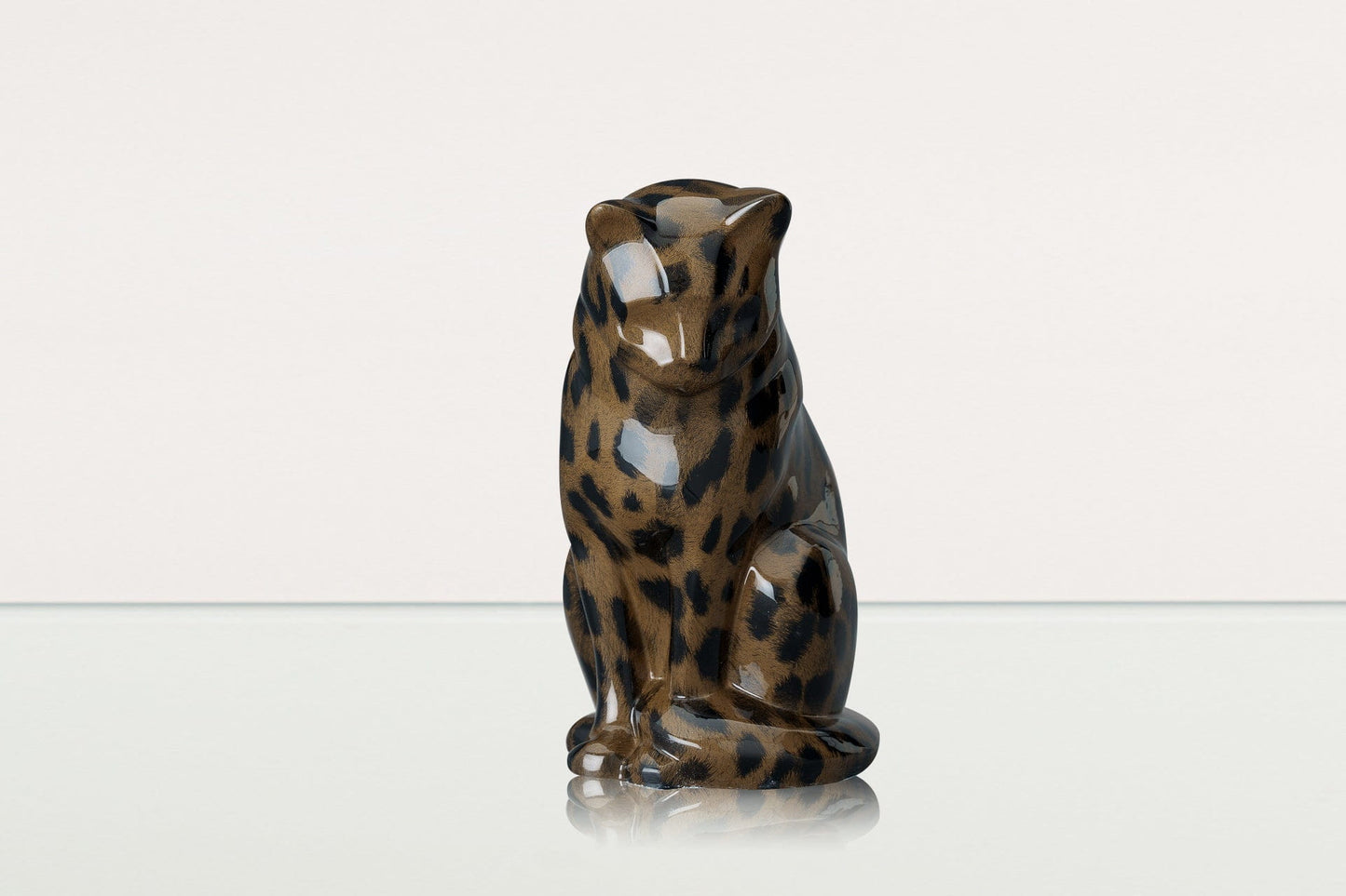 Pulvis Art Urns Pet Urn HydroGraphics Pet Urn "Neko" | Spotted Dark | Ceramic | Hydro Dipping