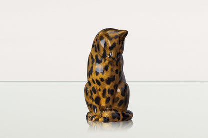 HydroGraphics Pet Urn "Neko" | Spotted Light | Ceramic | Hydro Dipping - Pulvis Art Urns