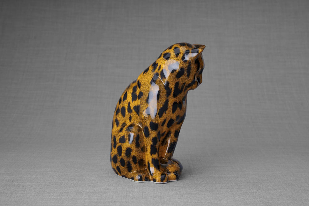 Pulvis Art Urns Pet Urn HydroGraphics Pet Urn "Neko" | Spotted Light | Ceramic | Hydro Dipping