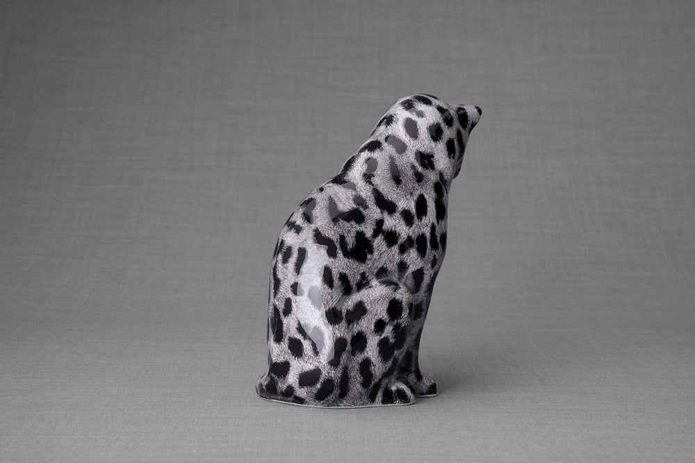 Pulvis Art Urns Pet Urn HydroGraphics Pet Urn "Neko" | Spotted White | Ceramic