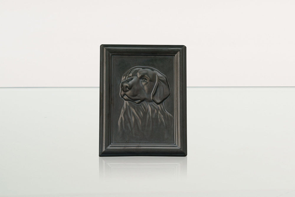 Pulvis Art Urns Pet Urn Labrador Pet Urn for Ashes - Dark Matte | Ceramic | Handmade Pet Urn