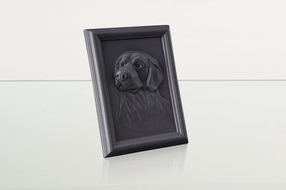 Labrador Pet Urn for Ashes - Grey Matte | Ceramic | Handmade Pet Urn - Pulvis Art Urns