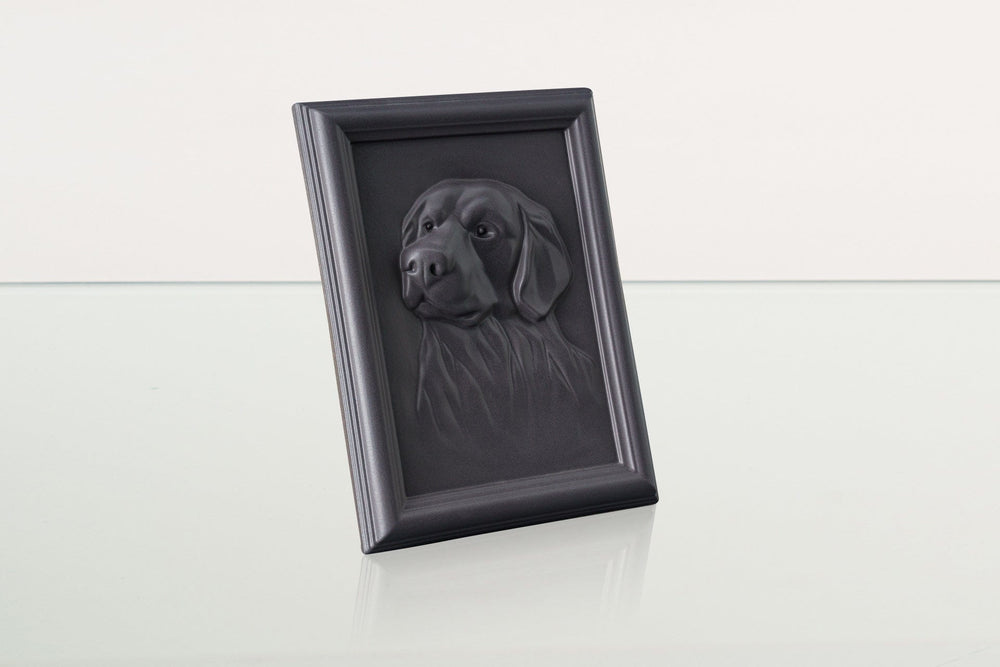 Pulvis Art Urns Pet Urn Labrador Pet Urn for Ashes - Grey Matte | Ceramic | Handmade Pet Urn